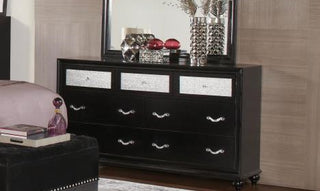 Barzini 7-Drawer Rectangular Dresser Black