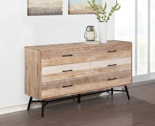 Marlow 6-Drawer Dresser Rough Sawn Multi