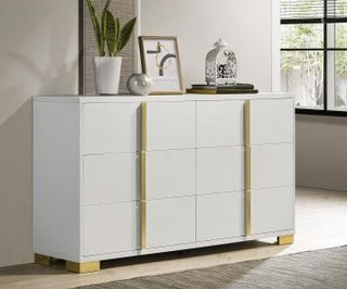 Marceline 6-Drawer Dresser White