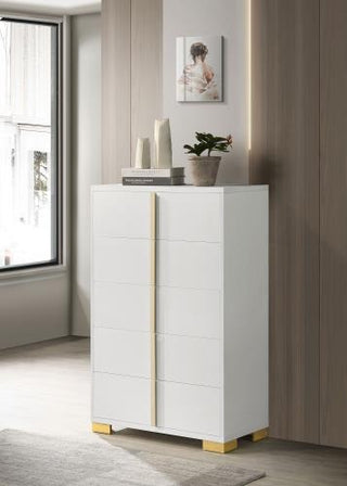 Marceline 5-drawer Bedroom Chest White