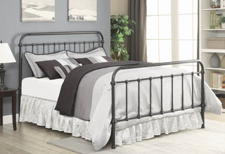 Livingston Metal Open Frame Bed Dark Bronze