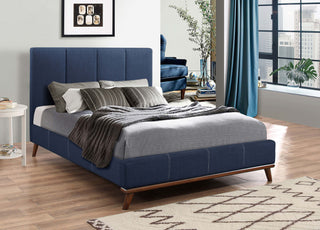 Charity Eastern Upholstered Bed Blue