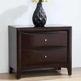 Phoenix 2-Drawer Nightstand Deep Cappuccino