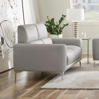 Glenmark Upholstered Track Arm Loveseat Taupe