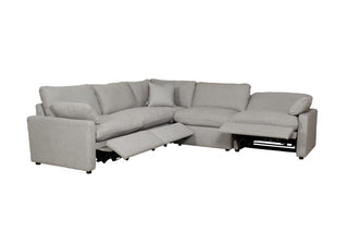 Collins 5-piece Modular Power Reclining Sectional Sofa Grey