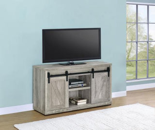 Brockton 2-door Engineered Wood 48" TV Stand Grey Driftwood