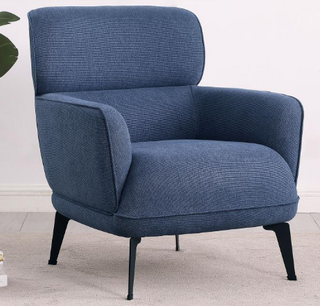 Andrea Heavy Duty High Back Accent Chair Blue