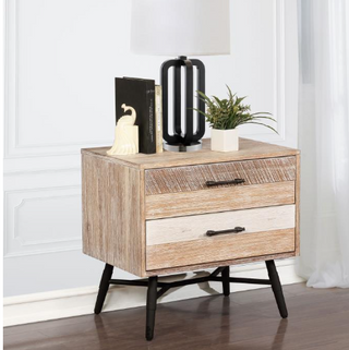 Marlow 2-Drawer Nightstand Rough Sawn Multi