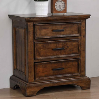 Elk Grove 3-Drawer Nightstand Vintage Bourbon