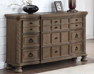 Emmett 9-Drawer Dresser Walnut