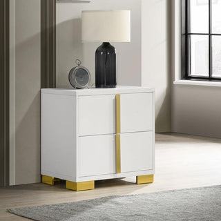 Marceline 2-Drawer Nightstand White