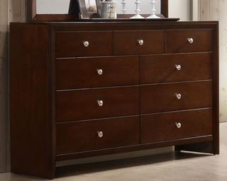 Serenity Rectangular 9-Drawer Dresser Rich Merlot