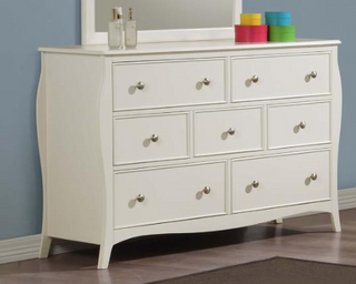 Dominique 7-Drawer Dresser Cream White