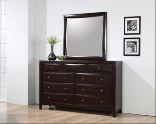 Phoenix 9-Drawer Dresser Deep Cappuccino