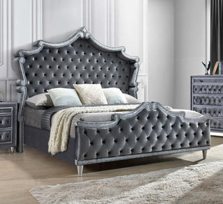 Antonella Upholstered Tufted California King Bed Grey