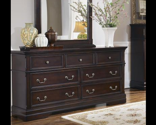 Cambridge 7-Drawer Rectangular Dresser Cappuccino