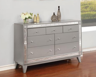 Leighton 7-Drawer Dresser Metallic Mercury